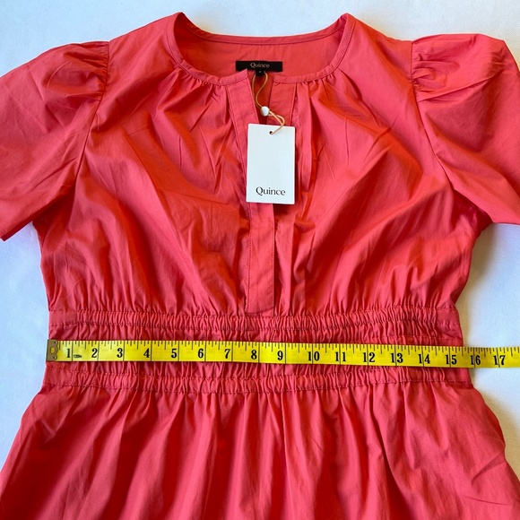 NWT - Quince 100% Organic Poplin Cotton Tiered Maxi Dress - Picture 7 of 11